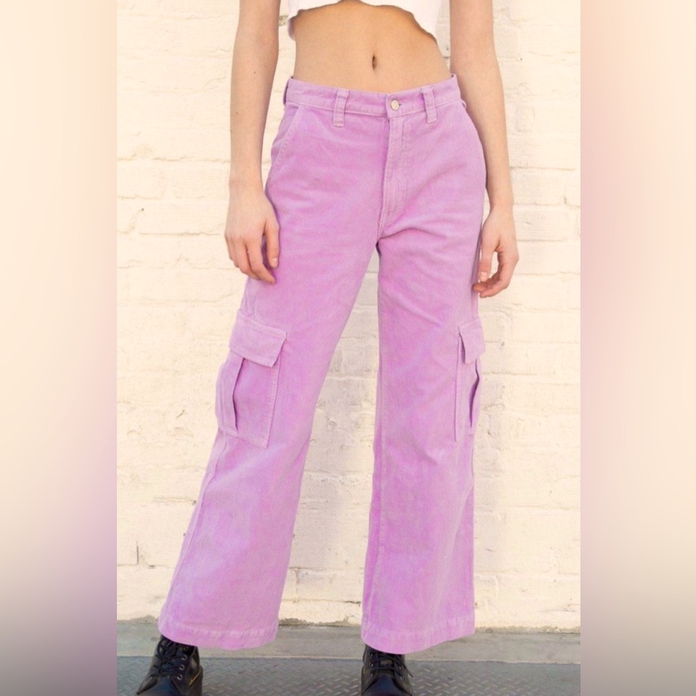 Brandy Melville purple corduroy pants!